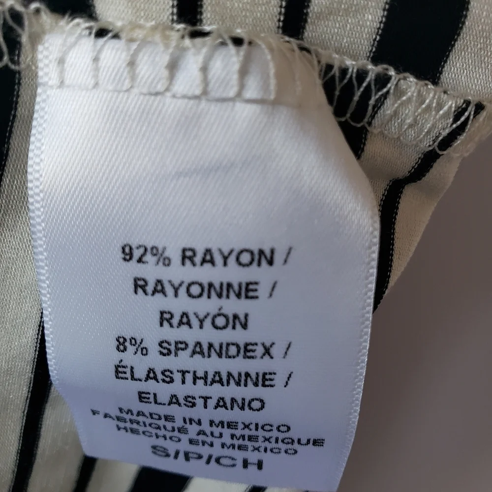 Bobeau womens top size s sleeveless stripe surplice neck